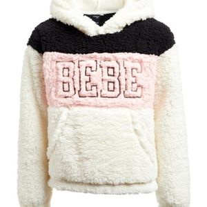 Girls size 10-12 Bebe Sparkle Logo Hoodie NWT